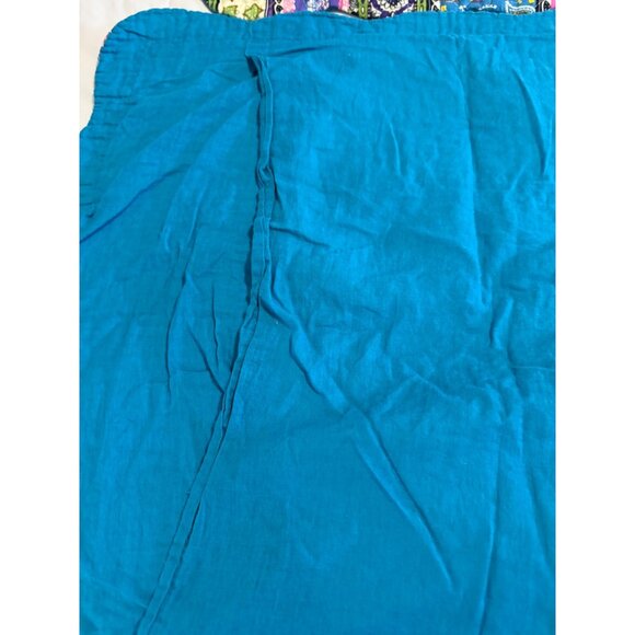 Two Chezmoi Collection Odette Boho Chic Quilted Scalloped Standard Cotton Shams - Picture 3 of 10